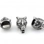 925 Sterling Silver Norse Viking Wolf Fenrir Head Beard Hair Bead Pagan Dreadlocks
