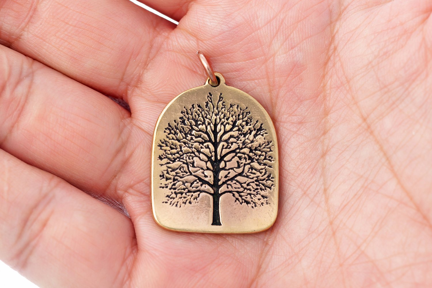 Handcrafted Bronze Viking Tree of Life Yggdrasil Antique Finish Pendant