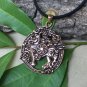 Handcrafted Bronze Odin Riding Sleipnir Horse Kolovrat Shield Viking Amulet Pendant