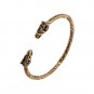 Bronze Viking Griffin Gryphon Odin's Ravens Norse Slavic Bangle Bracelet