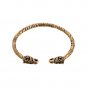 Bronze Viking Griffin Gryphon Odin's Ravens Norse Slavic Bangle Bracelet
