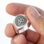 925 Sterling Silver Celtic Infinity Knots Triquetra Band Ring
