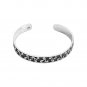 925 Sterling Silver Celtic Irish Triskelion Triskele Knot Viking Bangle Bracelet