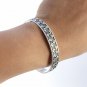 925 Sterling Silver Celtic Irish Triskelion Triskele Knot Viking Bangle Bracelet
