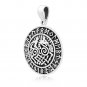 925 Sterling Silver Sleipnir Viking Horse Odin's Steed Norse Runes Pendant