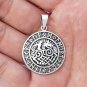 925 Sterling Silver Sleipnir Viking Horse Odin's Steed Norse Runes Pendant