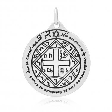 Sterling Silver Fourth Pentacle of Venus Key Seal of Solomon Talisman Love Pendant