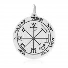 Sterling Silver The Sixth Pentacle of Saturn Key Seal of Solomon Talisman Protection Pendant