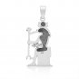 925 Sterling Silver Royal Wadjet Lion Lioness Goddess of Healing Sekhmet Ankh Pendant
