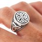 925 Sterling Silver Celtic Irish Knot Triquetra Locket Poison Box Ring