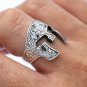925 Sterling Silver Roman Gladiator Warrior Fighter Helmet Spartan Ring