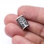 925 Sterling Silver Viking Beard Hair Bead Dreadlocks Tree of Life Yggdrasil