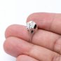 925 Sterling Silver Viking Raven Skull Beard Hair Bead Dreadlocks