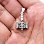 925 Sterling Silver Viking Thor Hammer Mjolnir Pagan Knotwork Amulet Pendant