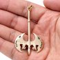 Handcrafted Bronze Viking Axe Heavy Double-Sided Amulet Hatchet Pendant