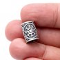 925 Sterling Silver Viking Beard Hair Bead Dreadlocks Helm of Awe Aegishjalmur