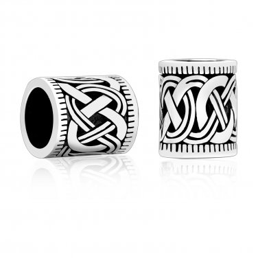 925 Sterling Silver Viking Beard Hair Bead Dreadlocks Braid Mammen Design