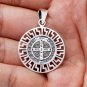 925 Sterling Silver Saint St Benedict Catholic Protection Medal Double Sided Pendant