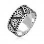 925 Sterling Silver Celtic Irish Triquetra Knot Band Pagan Ring