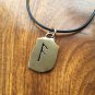 Handcrafted Bronze Viking Runic Ansuz Futhark Letter Antique Finish Pendant