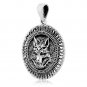 925 Sterling Silver Viking Wolf Fenrir Amulet Pagan Norse Pendant
