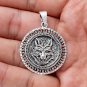 925 Sterling Silver Viking Wolf Fenrir Amulet Pagan Norse Pendant