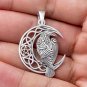 925 Sterling Silver Viking Norse Raven Celtic Pagan Knotwork Pendant