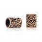 Bronze Viking Beard Hair Bead Dreadlocks Celtic Triquetra Pagan Knotwork