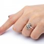 925 Sterling Silver Viking Thor Hammer Mjolnir Celtic Triquetra Womens Ring