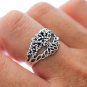925 Sterling Silver Tree of Life Viking Yggdrasil Pagan Unisex Ring