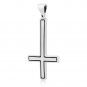 925 Sterling Silver Reversed Inverted St Peter Petrine Cross Satanic Lucifer Pendant