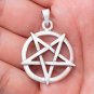 925 Sterling Silver Satanic Pentagram Pentacle Occult Pendant