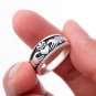 925 Sterling Silver Celtic Irish Claddagh Wedding Solid Band Ring