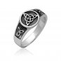 925 Sterling Silver Celtic Triquetra Knot Womens Pagan Ring
