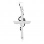 925 Sterling Silver Rose Floral Cross Rosicrucian Esoteric Alchemy Hermetic Pendant