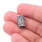 925 Sterling Silver Viking Thor Hammer Mjolnir Beard Hair Bead Dreadlocks