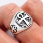 925 Sterling Silver Egyptian Ankh Cross Crux Ansata Symbol Of Life Ring