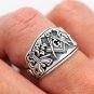 925 Sterling Silver Master Blue Lodge Mason Masonic Cigar Band Style Ring