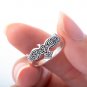 925 Sterling Silver Viking Raven Celtic Knotwork Pagan Unisex Ring