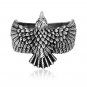 925 Sterling Silver Soaring Mighty Eagle Strength Leadership Ring