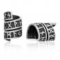925 Sterling Silver Viking Beard Hair Bead Dreadlocks with Runes