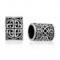 925 Sterling Silver Norse Shield Quarternary Celtic Knot Beard Hair Bead Dreadlocks