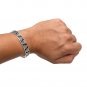 925 Sterling Silver Viking Valknut Knots Pagan Bangle Bracelet