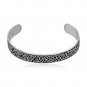 925 Sterling Silver Celtic Triquetra Infinity Knots Pagan Bangle Bracelet