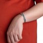 925 Sterling Silver Celtic Triquetra Infinity Knots Pagan Bangle Bracelet