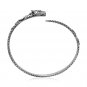 925 Sterling Silver Viking Jormungand Midgard Serpent Snake Dragon Bangle Bracelet