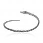 925 Sterling Silver Viking Jormungand Midgard Serpent Snake Dragon Bangle Bracelet