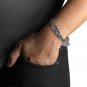 925 Sterling Silver Celtic Triquetra Infinity Knots Viking Jormungand Bangle Bracelet
