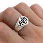 925 Sterling Silver Celtic Triquetra Knots Knotwork Pagan Unisex Ring