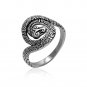 925 Sterling Silver Greek Ouroboros Uroboros Snake Infinity Eating Tail Ring
